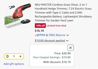 Cordless Handheld Hedge Trimmer Discount
