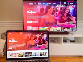 streaming hulu on two devices at once: on the tv and on a laptop