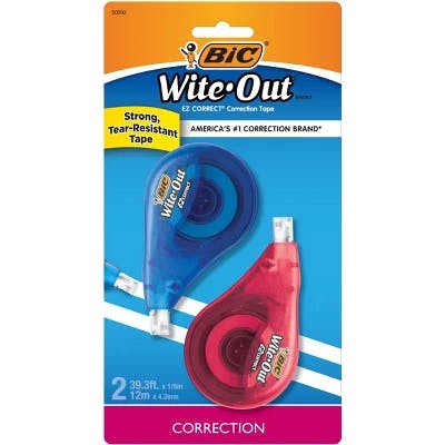 2 Bic Wite-Out Correction Tape Sets