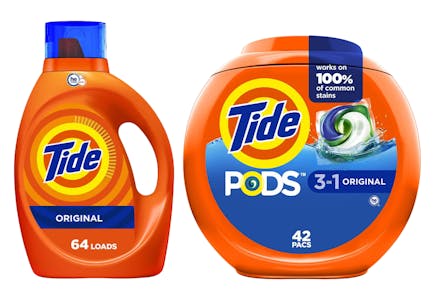 2 Tide Detergents