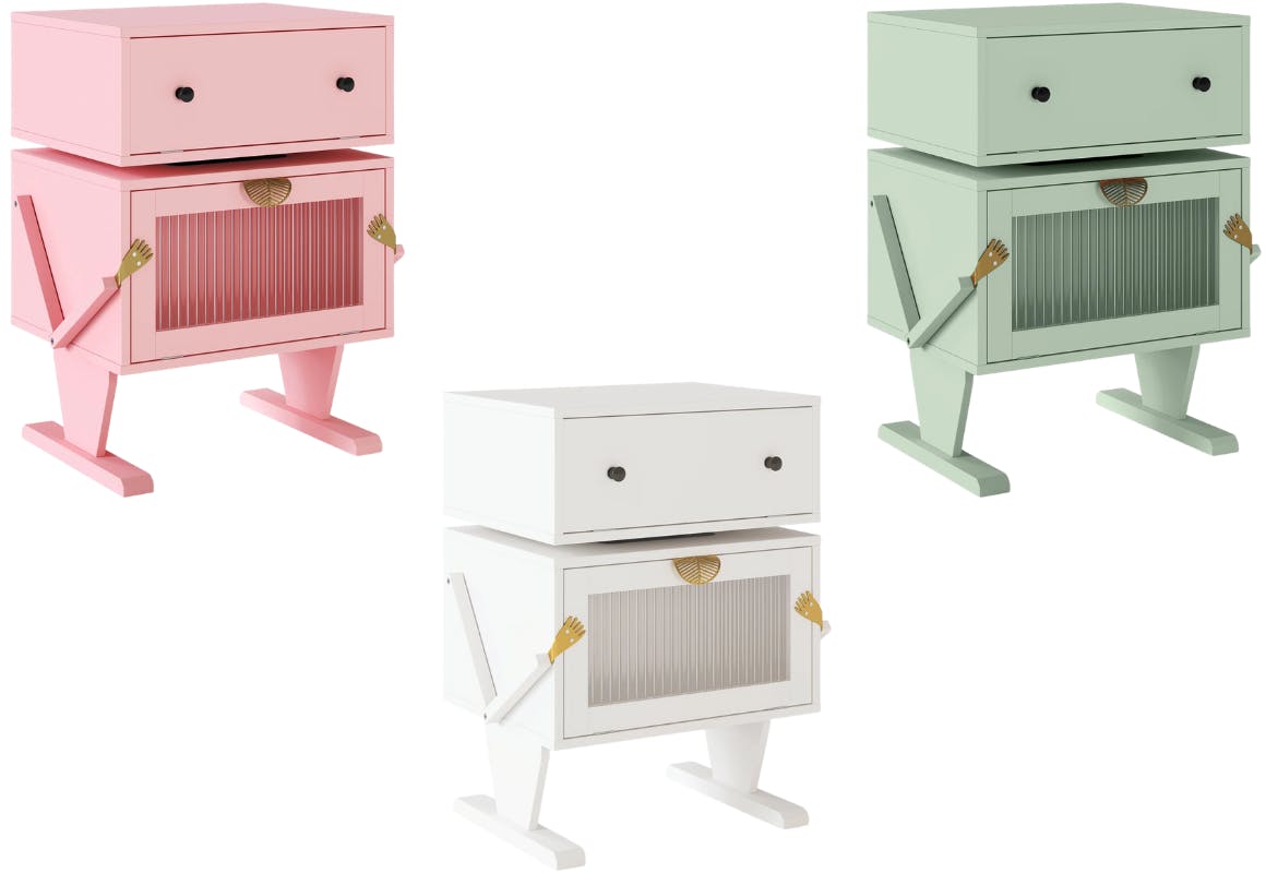 Zoomie Kids LED Robot End Table