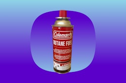 Grab Coleman Butane Fuel Canisters on Walmart Rollback for $2.97 card image