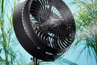 a fan with a mister
