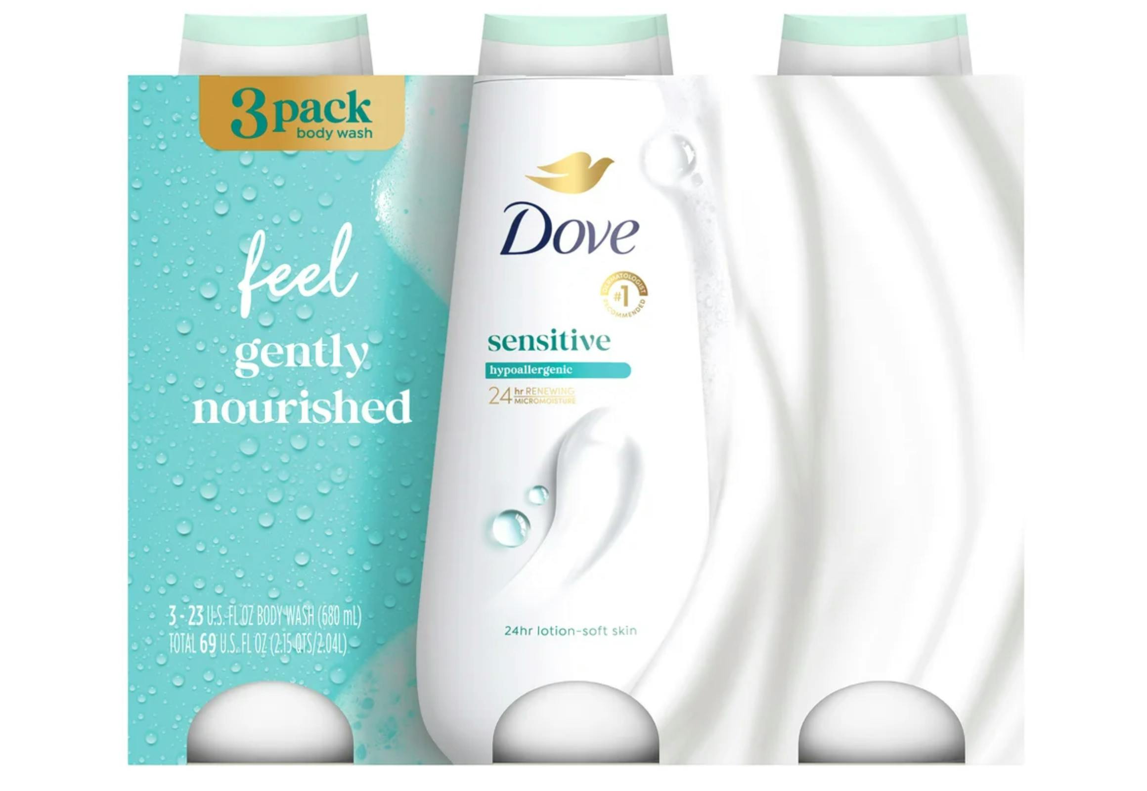 Dove Body Wash 3-Pack