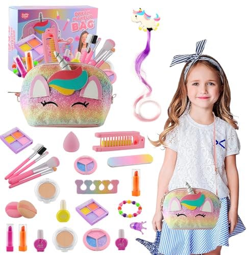 Makeup Kit with Unicorn Bag