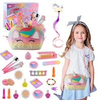 Makeup Kit with Unicorn Bag