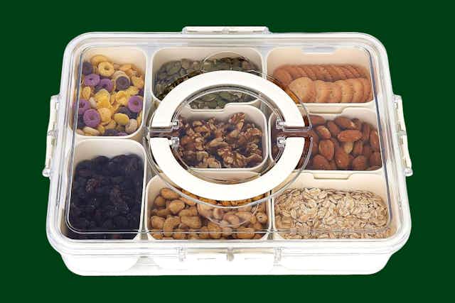 Snack Organizer With Lid, Only $15.39 on Amazon card image