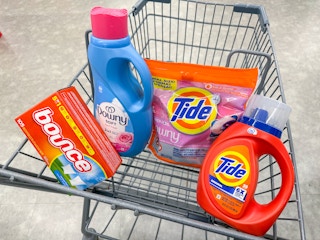 tide downy bounce items in walgreens cart