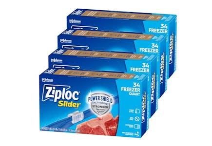 Ziploc Quart Storage Bags 4-Pack