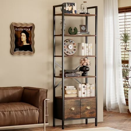 6-Tier Storage Rack Bookshelf