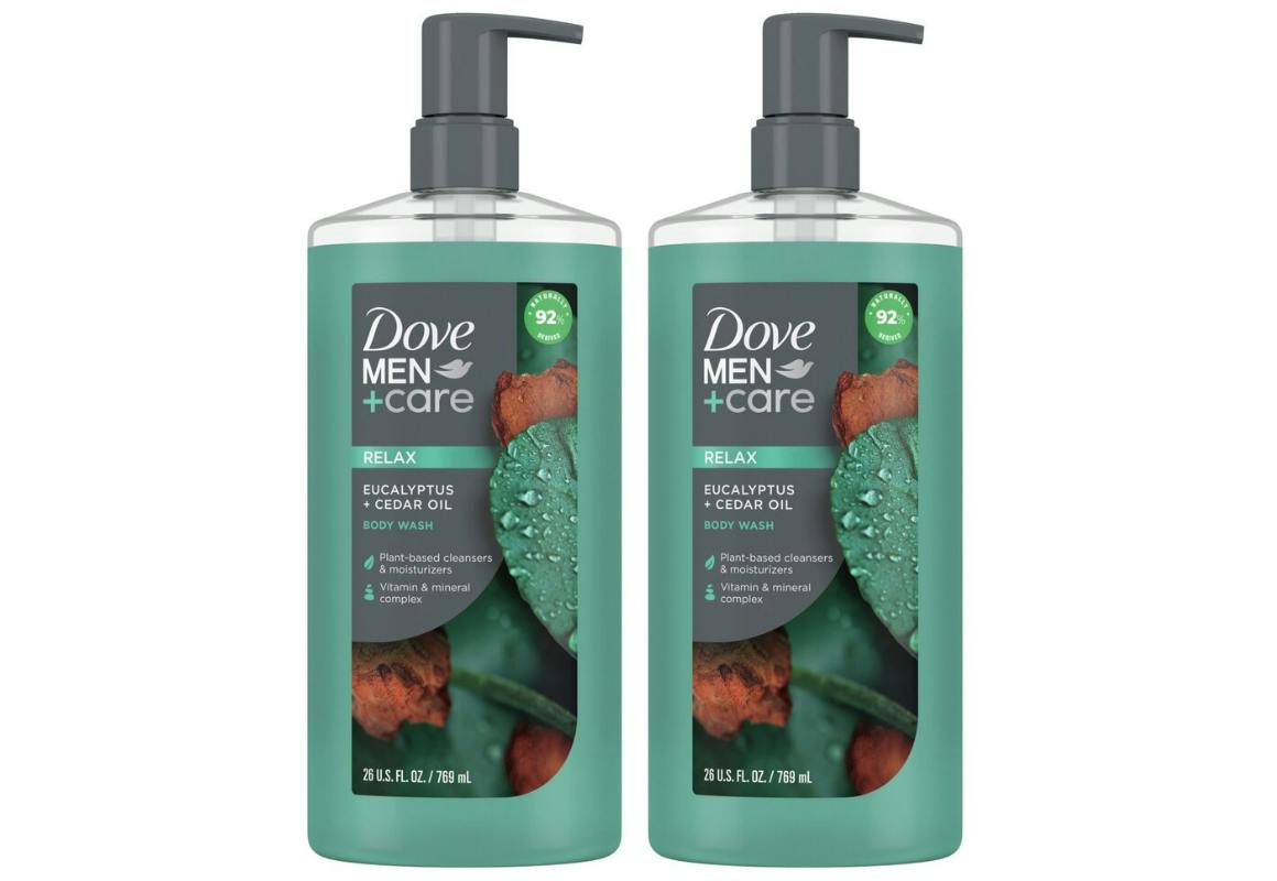 2 Dove Men+Care Body Washes