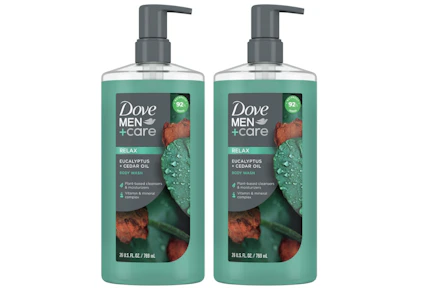 2 Dove Men+Care Body Washes