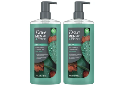 2 Dove Men+Care Body Washes