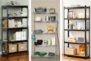 walmart storage shelving collage