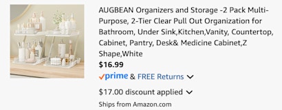 organizers cart