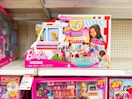 barbie care clinic sitting on a target shelf