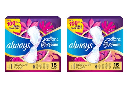 2 Always Radiant Pad Packs