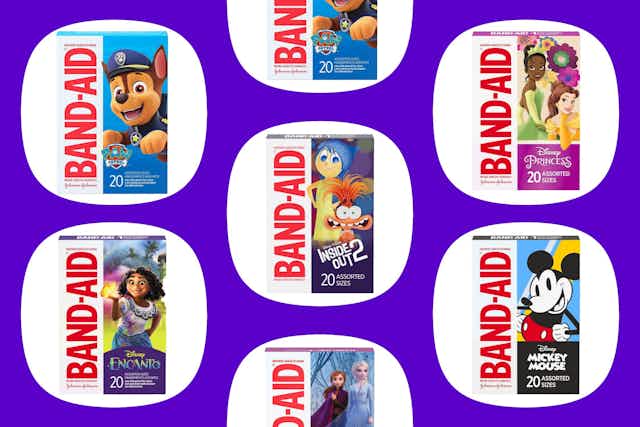 Band-Aid Paw Patrol, Pokemon, and Disney Packs for Under $4 on Amazon card image