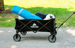 Ozark Trail folding wagon carrying miscellaneous items