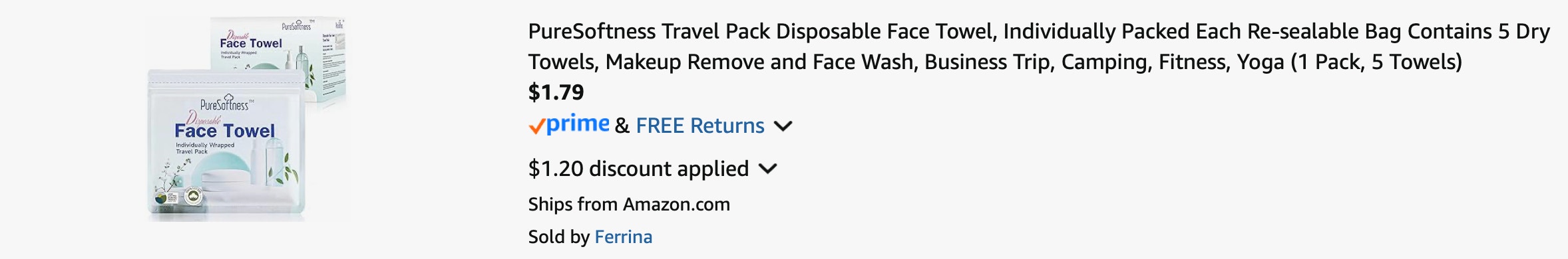 Amazon Disposable Travel Face Towels 2025 2
