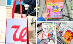 collage with Walgreens pickup bag, tide pods, and general mills cereal