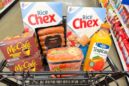 meijer groceries in shopping cart