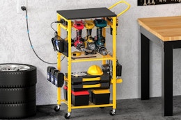 Workbench With Power Outlets, Only $28 on Amazon card image