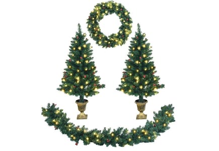 4-Piece Christmas Decoration Set