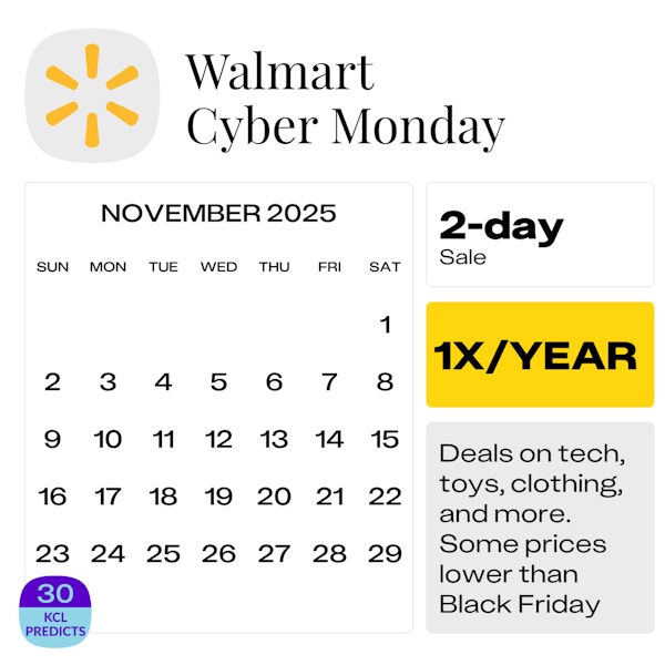 Walmart Cyber Monday — November 2025