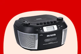 Stock image of a boombox from HSN