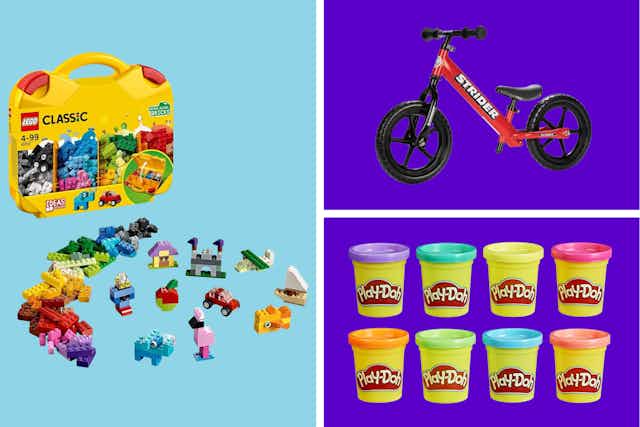 Must-Shop Walmart Toy Deals (Strider Bikes, Lego, and Play-Doh) card image