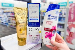 pantene, secret, olay, and head & shoulders products