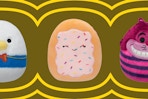 Donald Duck, Toaster Pastry, and Cheshire Cat squishmallows