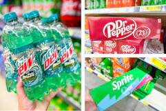 mountain dew dr pepper sprite collage