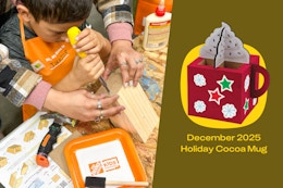 Home Depot Kids Workshop December 2025 Holiday Cocoa Mug