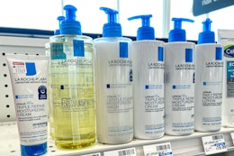 la roche posay skincare products on shelf
