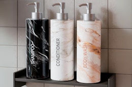 Shower Soap Dispenser Set, Only $8.49 on Amazon (Reg. $38) card image