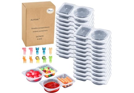 Reusable Snack Containers 24-Pack