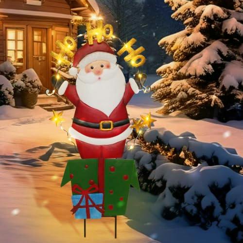 Solar Santa Garden Stake