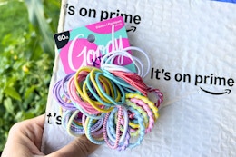 Goody Kids' Ouchless 60-Count Hair Ties, Just $2.54 on Amazon card image