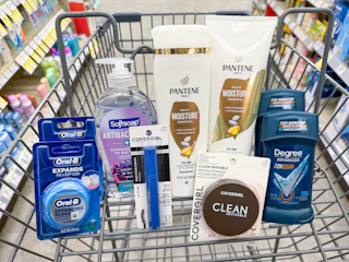 covergirl degree softosap pantene oral-b items in walgreens cart