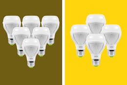 LED Light Bulbs on Sale: Get a 4-Pack for $11 or a 6-Pack for $15 on Amazon card image