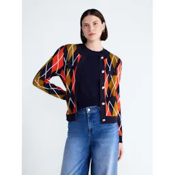 Free Assembly Women's Argyle Cardigan