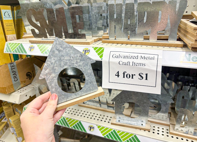 dollar tree galvanized metal sign
