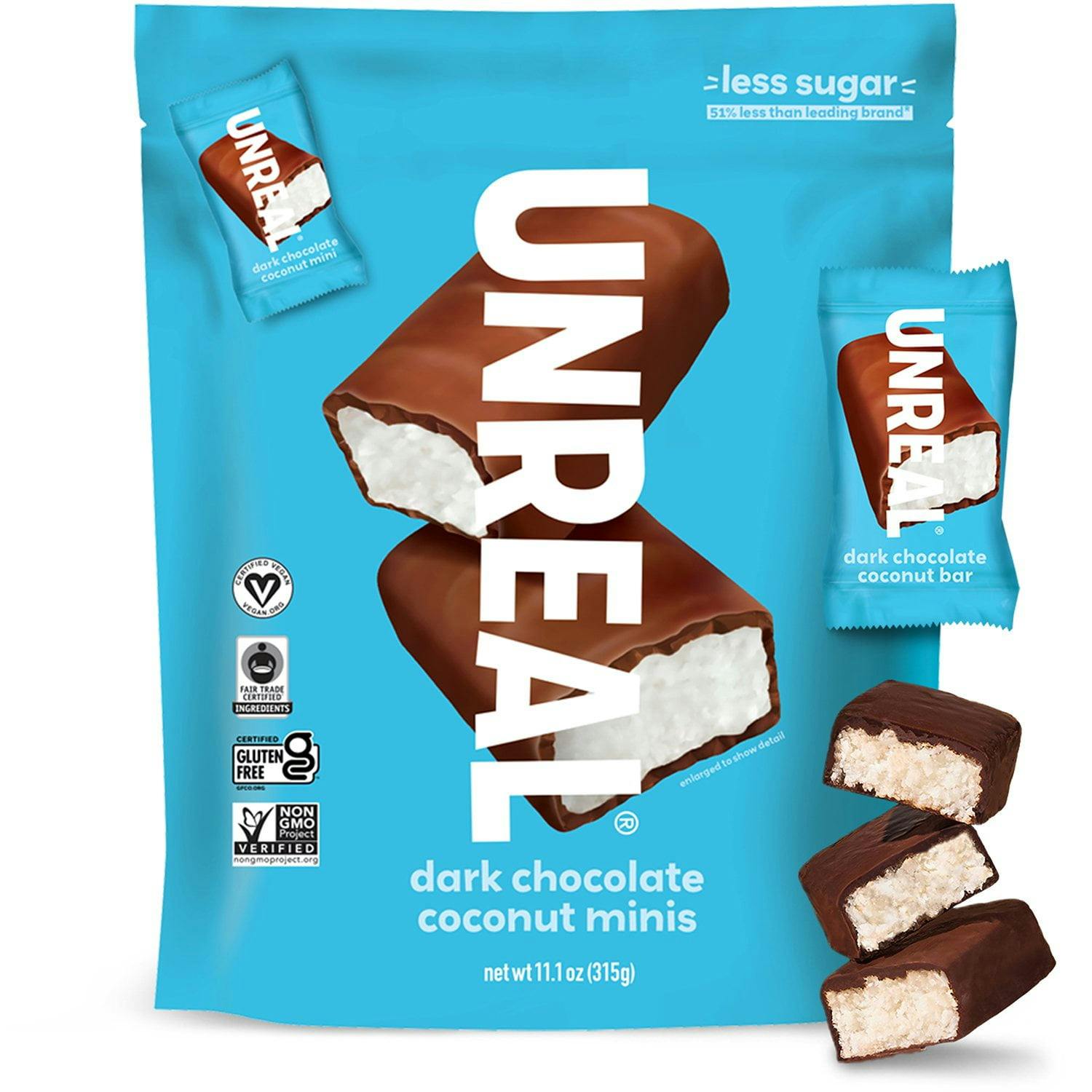 UNREAL Dark Chocolate Coconut Minis Bag