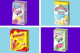 graphic of four Dollar General Markdown drink items aug 26