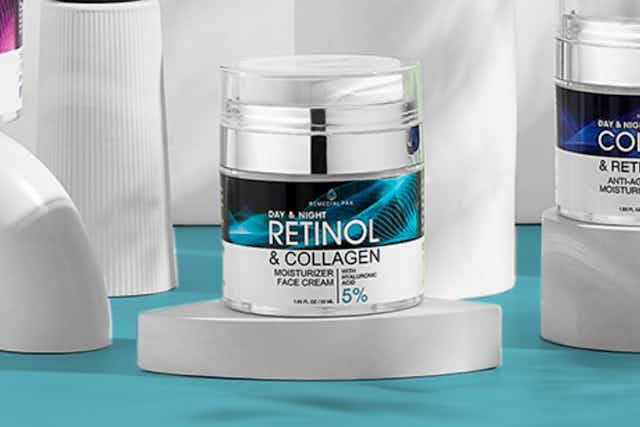 Retinol Face Moisturizer Cream, as Low as $10.34 on Amazon card image