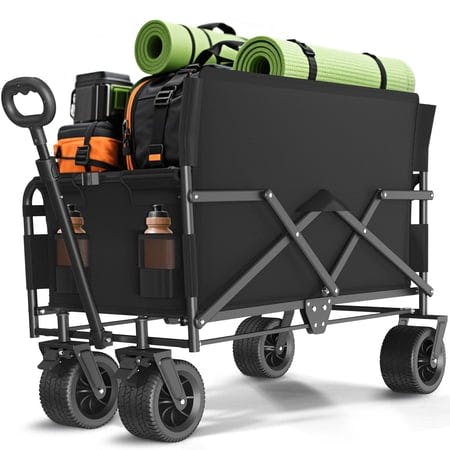 Folding Wagon with Bench Seat