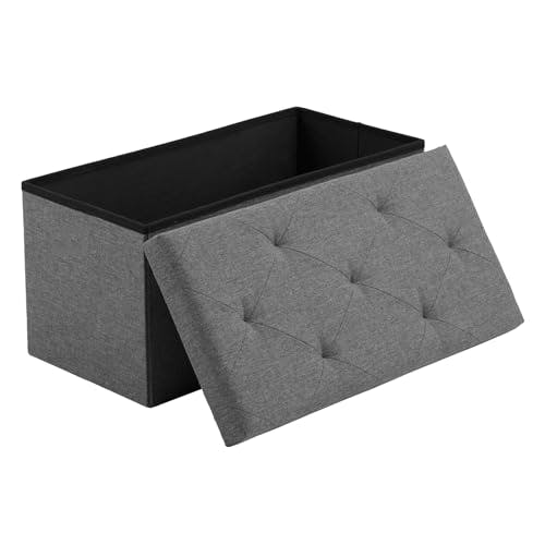 Folding Storage Ottoman Bench