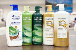 Head & Shoulders, Super Nature, and Pantene hair care products